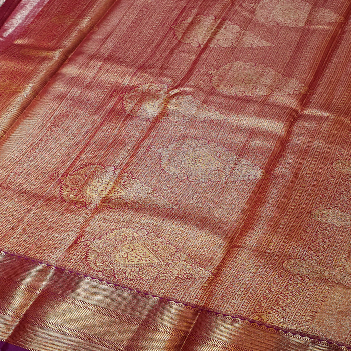 Royal Silver and Gold Silk Saree